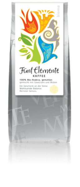 Picture of Fünf Elemente Kaffee, 250g gemahlen, 100%Arabica M.H.D.: Ende März 2025