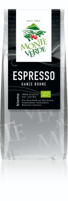 Bild von Espresso Monte Verde, 250g ganze Bohnen, 100% Arabica